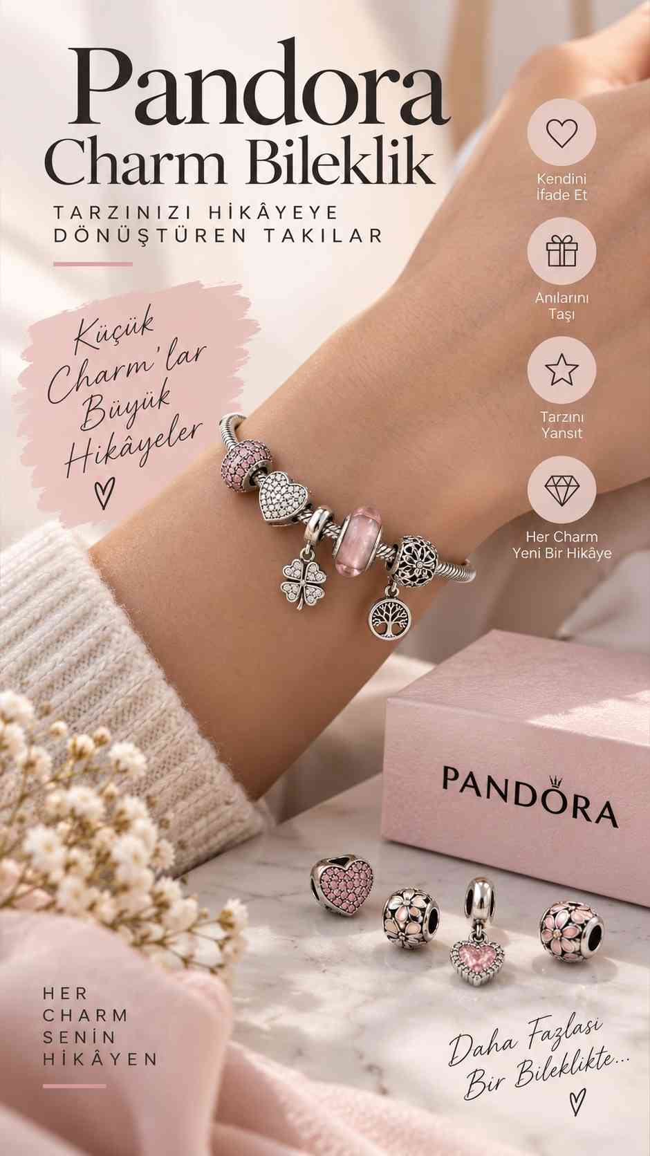 Pandora Charm Bileklik